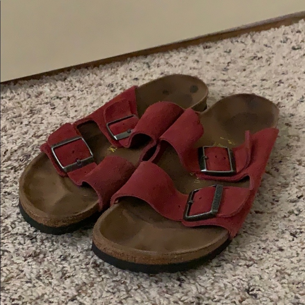 Birkenstock red Arizona Sandal 40 260